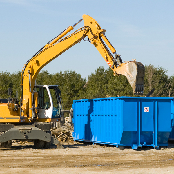 can i choose the location where the residential dumpster will be placed in Grantfork